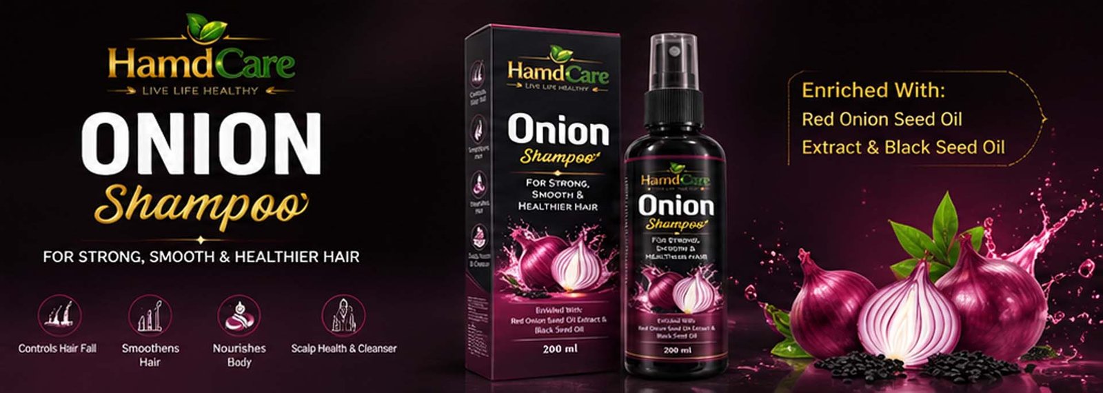 HamdCare Onion Shampoo